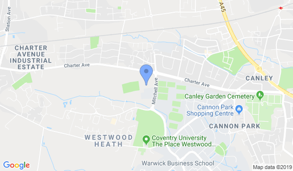 GKR Karate Canley location Map