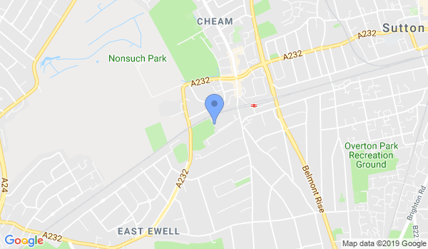 GKR Karate - Cheam location Map