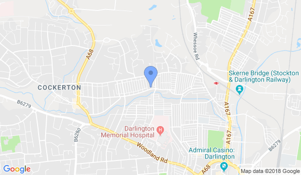 GKR Karate Darlington Willow Road location Map