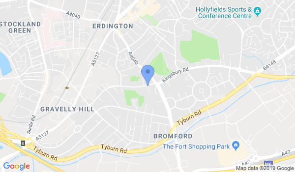 GKR Karate Erdington location Map