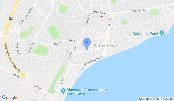GKR Karate - Felixstowe location Map
