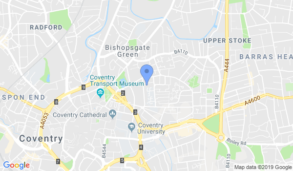 GKR Karate - Hillfields location Map