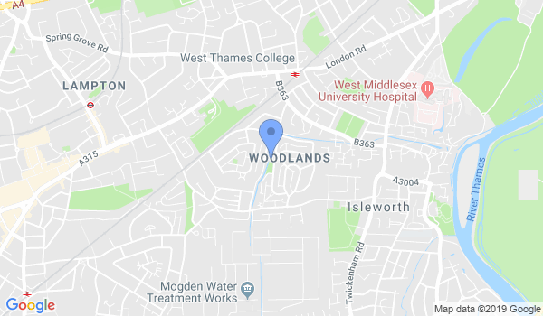 GKR Karate - Isleworth Unwin Road location Map