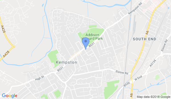 GKR Karate Kempston location Map