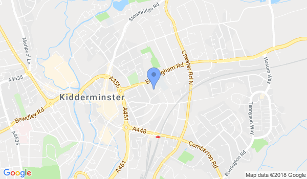 GKR Karate Kidderminster location Map
