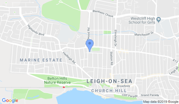 GKR Karate - Leigh On Sea location Map