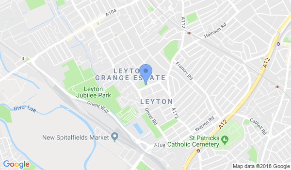 GKR Karate - Leyton location Map