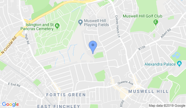 GKR Karate - Muswell Hill location Map