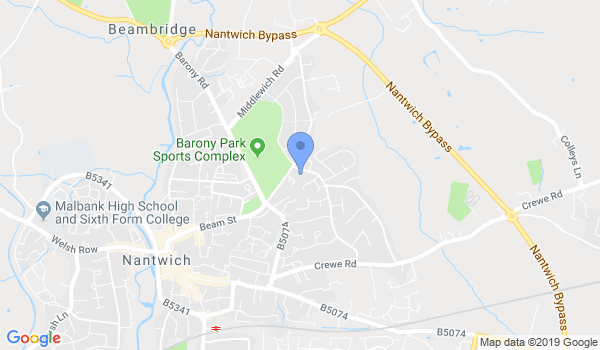 GKR Karate - Nantwich location Map