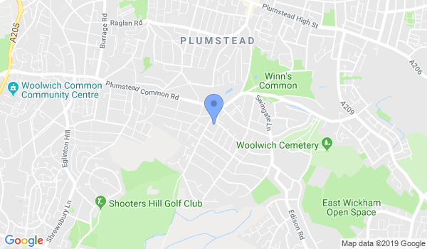 GKR Karate - Plumstead location Map