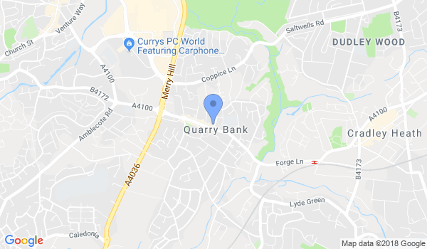 GKR Karate Quarry Bank location Map