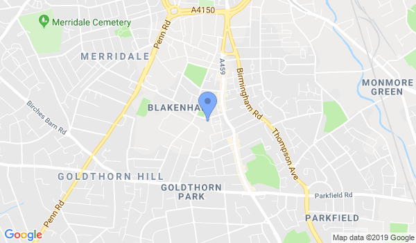 GKR Karate R25 Wolverhampton location Map