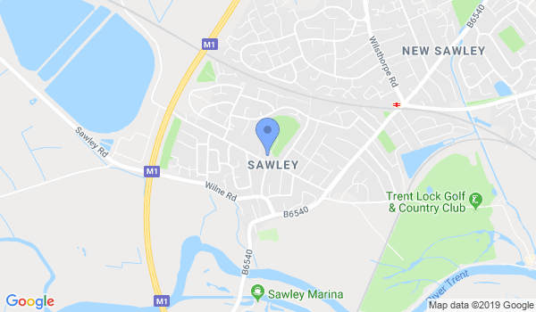GKR Karate - Sawley location Map
