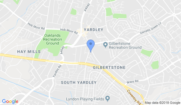 GKR Karate - South Yardley location Map