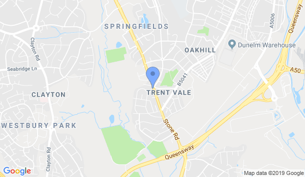 GKR Karate - Trent Vale location Map