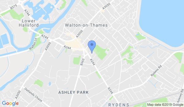 GKR Karate - Walton-on-Thames location Map