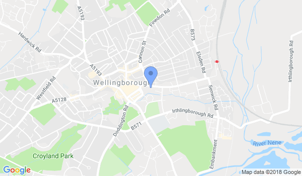 GKR Karate Wellingborough Central location Map