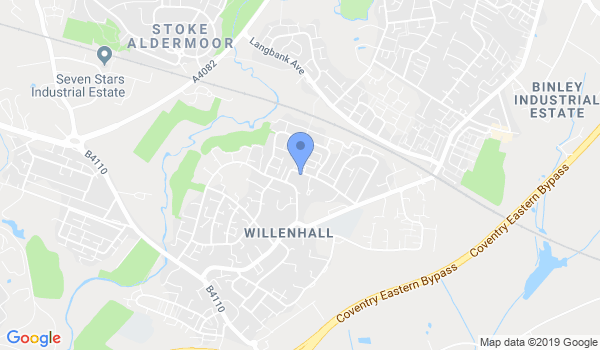 GKR Karate Willenhall location Map