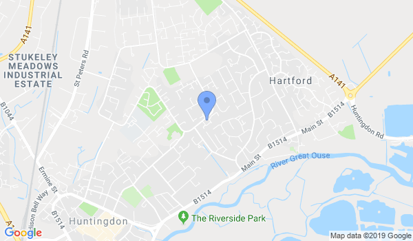 GKR Karate - Huntingdon Butts Grove Way location Map