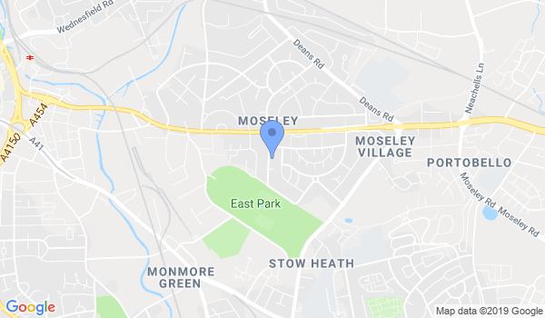 GKR Karate - Wolverhampton East Park Way location Map