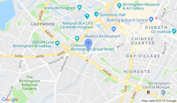 Gracie Barra Birmingham Academy location Map