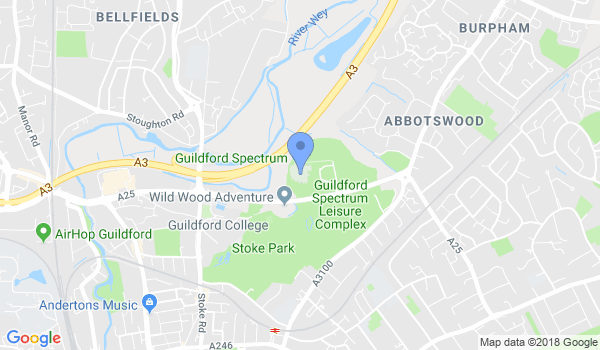 Guildford Seiki-Juku Karate Club location Map
