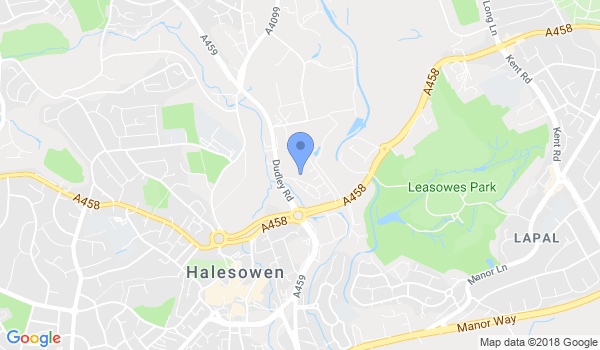 Halesowen Martial Arts Centre location Map