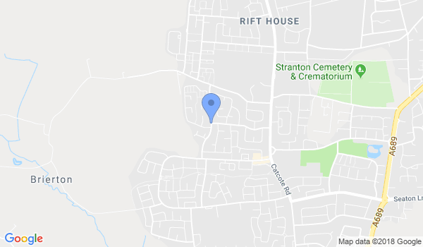 Hartlepool jujitsu club location Map