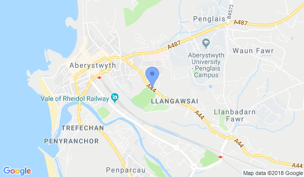 Ikkyo Karate Aberystwyth location Map
