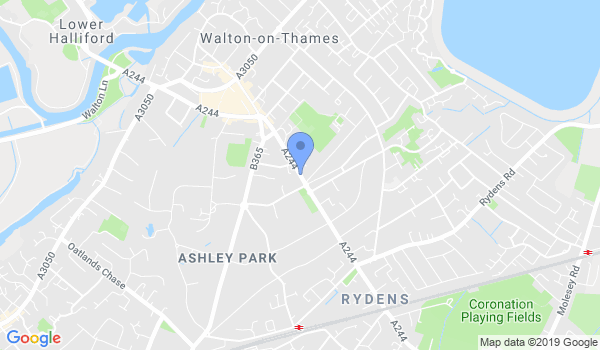 Kamon Wing Chun Walton On Thames location Map