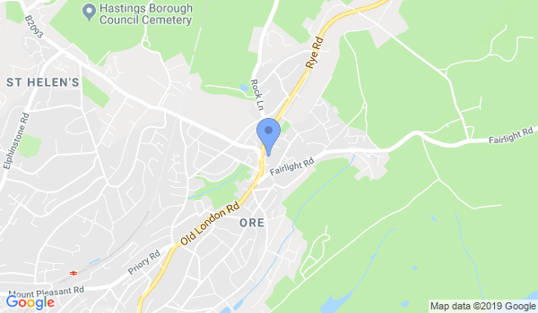 Karate & Kobudo Hastings location Map