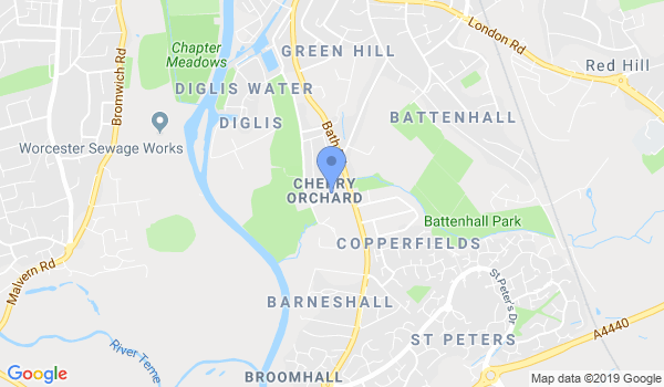 Karate World Worcester location Map