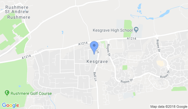 Kesgrave karate club location Map