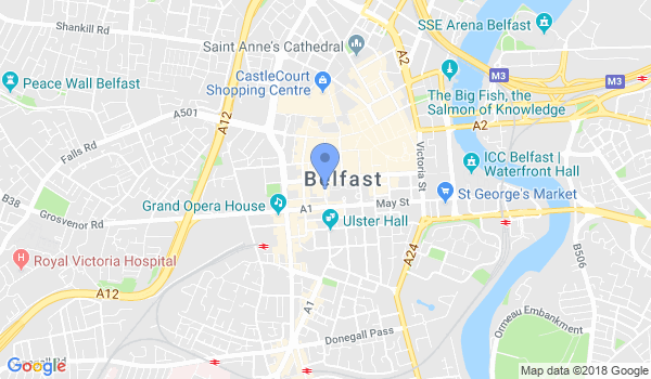 Krav Maga Northern Ireland location Map