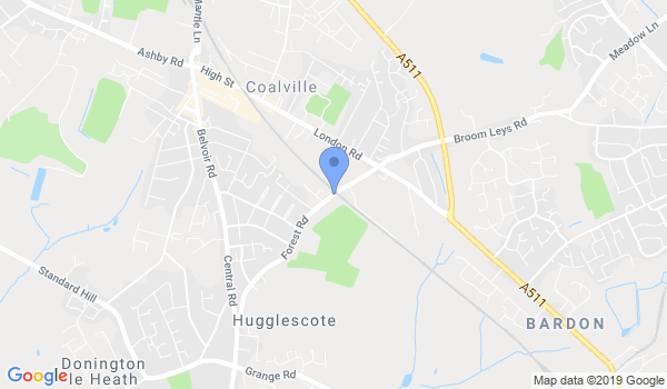 Leicester Ju Jitsu - Coalville location Map