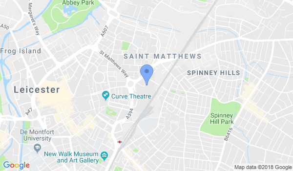 Leicester Kick Boxing Club location Map