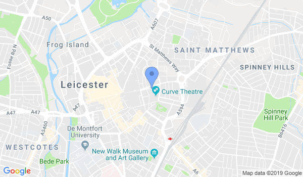 Leicester Martial Arts location Map