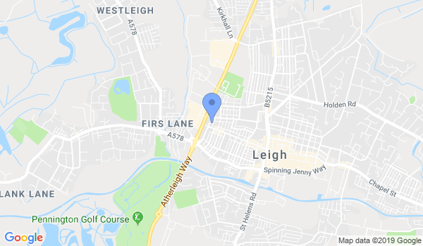 Leigh Self Defence Studio location Map