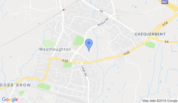 Leigh & Westhoughton Ju Jitsu Clubs location Map