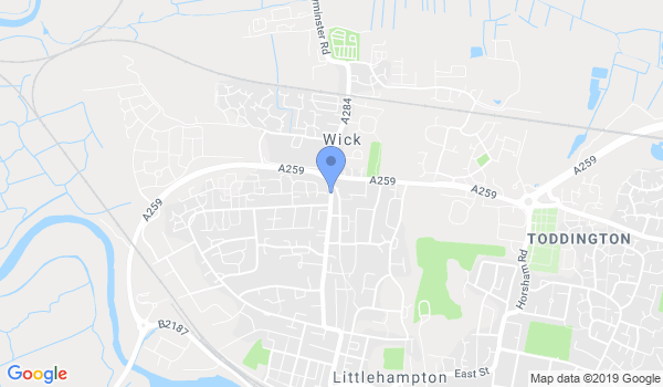 Littlehampton Ju Jitsu Club (Kyushin Ryu Ju Jitsu Association) location Map