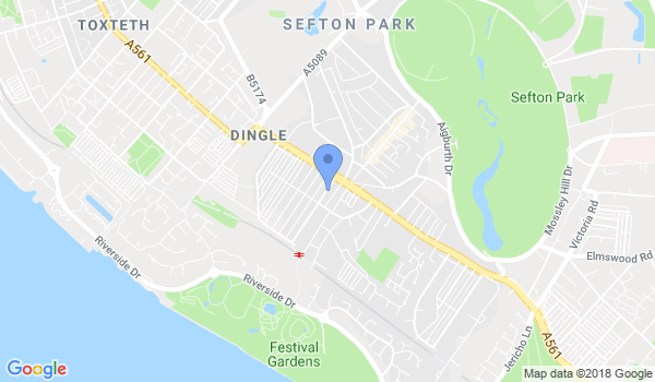 Liverpool Karate-jutsu location Map