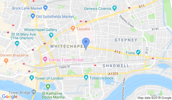 London Shaolin Weng Chun Kung Fu Academy location Map
