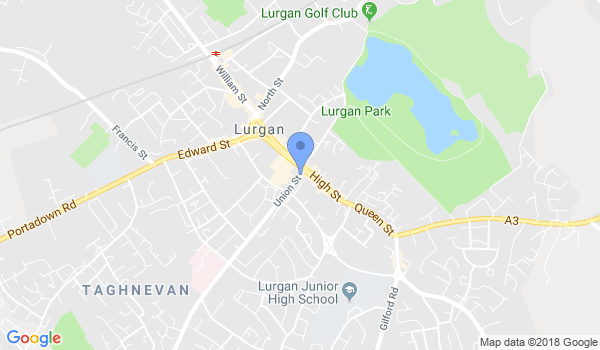 Lurgan Ju-Jitsu club location Map