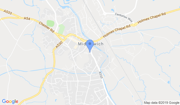 Middlewich Koshido-Ryu Karate location Map