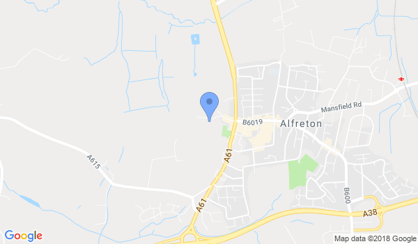 Midlands Kickboxing-Alfreton location Map