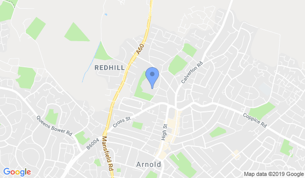 Midlands kickboxing-Arnold location Map