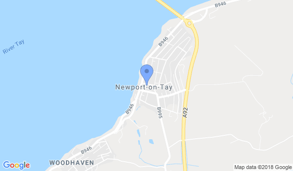 Newport on Tay ju jitsu  world jujitsu Scotland location Map