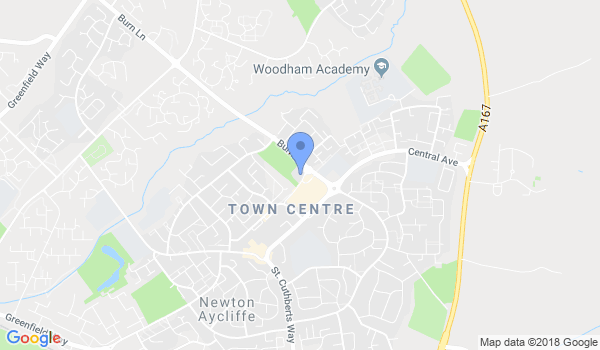 Newton Aycliffe Karate Club location Map
