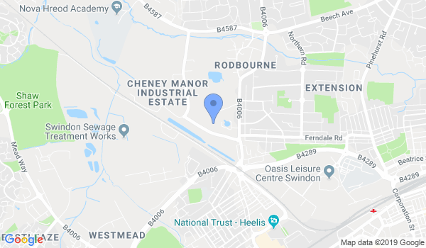 Ninjutsu Swindon Dojo location Map