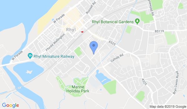 North Wales Martial Arts location Map